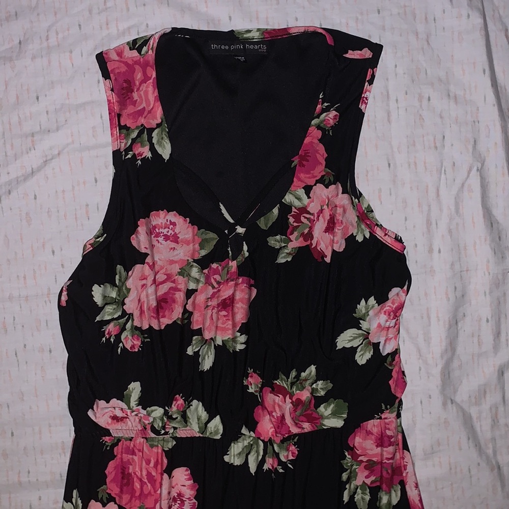 Three Pink Hearts maxi dress